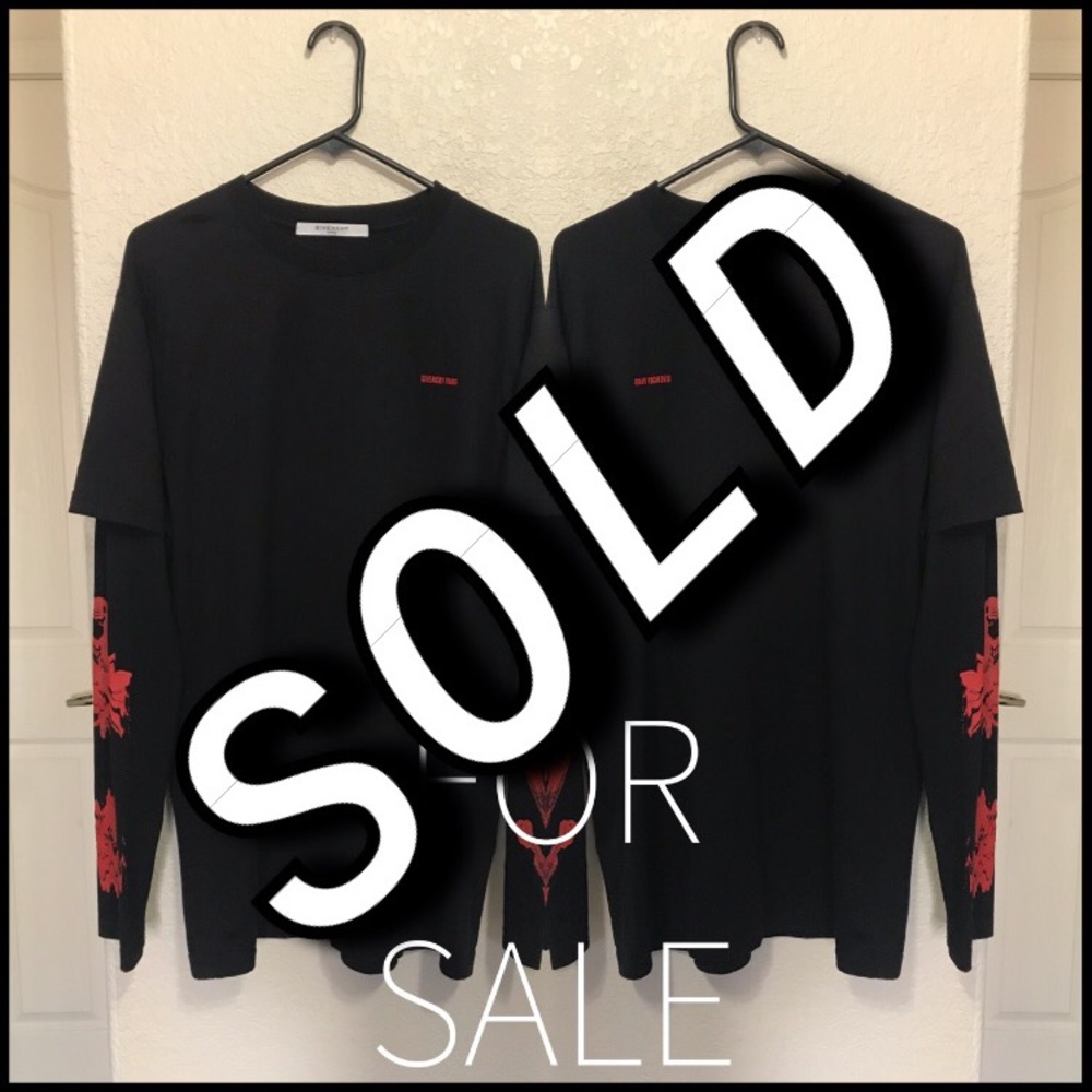 **SOLD** Givenchy long sleeve logo shirt